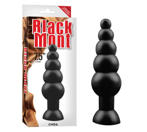 особистий стимулятор пирамидка Black Mont Large Anal Bead