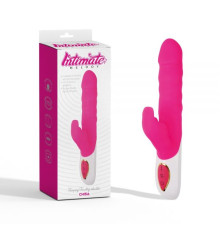 Розовый мультискоростной вибратор Thumping Thrusting Vibrator