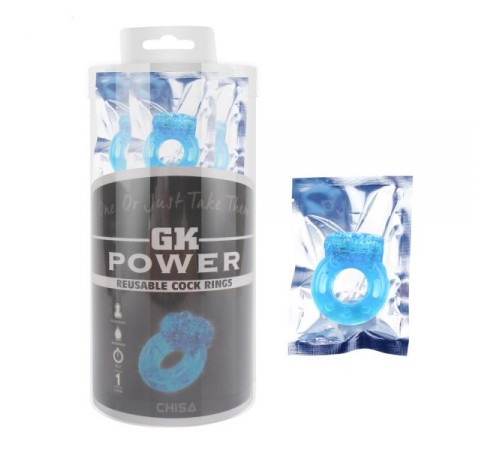 чоловіче кольцо с вибрацией GK Power Reusable Cock Ring, 1 шт