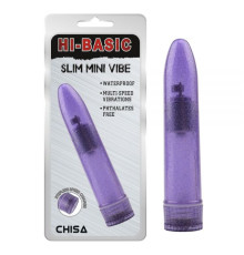 Фиолетовый пластиковый вибратор Slim Mini Vibe