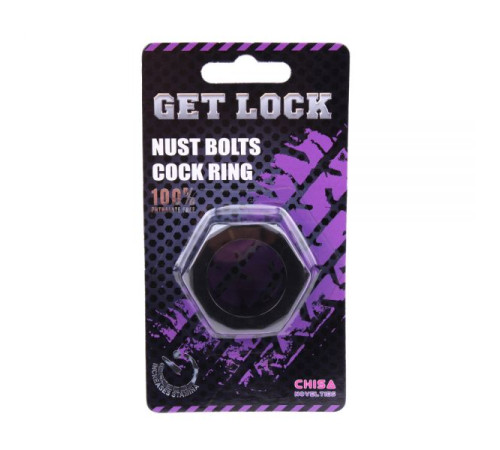 чоловіче кольцо в форме гайки Nust Bolts Cock Ring