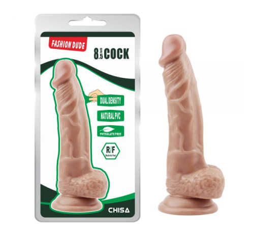 Телесный масажер на присоске Fashion Dude 8.5 Inch Cock