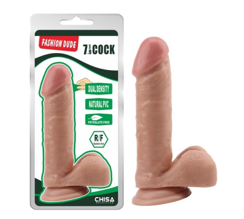 Телесный масажер на присоске Fashion Dude 7.9 Inch Cock