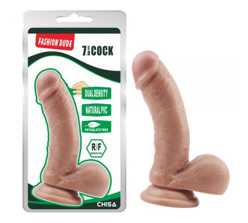 Реалистичный масажер на присоске Fashion Dude 7.0 Inch Cock