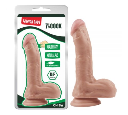 Телесный реалистичный масажер Fashion Dude 7.9 Inch Cock