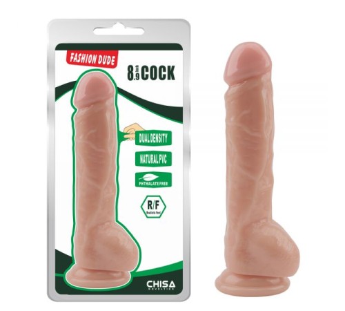 Телесный масажер на присоске Fashion Dude 8.9 Inch Cock