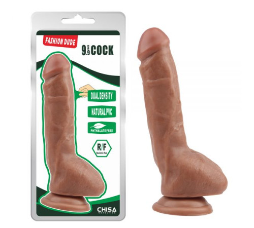 Смуглый масажер на присоске Fashion Dude 9.9 Inch Cock