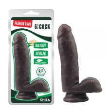 Черный масажер Fashion Dude 6.7 Inch Cock