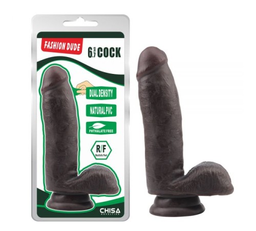 Черный масажер Fashion Dude 6.7 Inch Cock