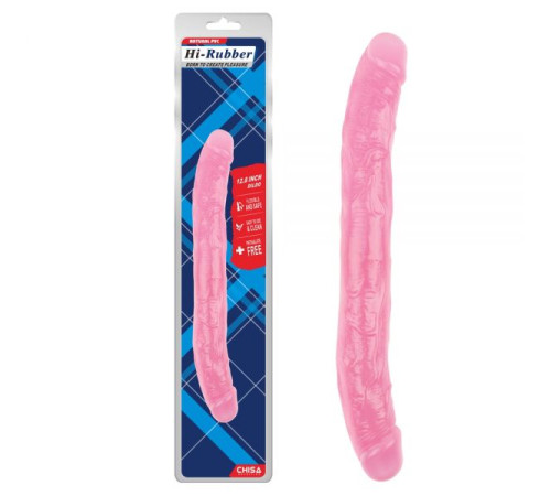 Розовый двухсторонний масажер 12.8 Inch Dildo