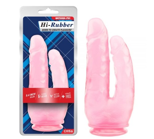 Гелевый двойной фаллоимимтатор розовый 9.4 Inch Dildo