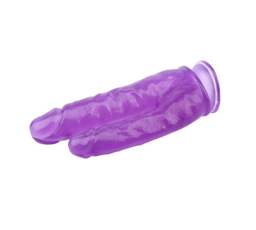 Гелевый двойной фаллоимимтатор фиолетовый 9.4 Inch Dildo