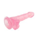 Розовый дилдо с мошонкой на присоске 7.7 Inch Dildo