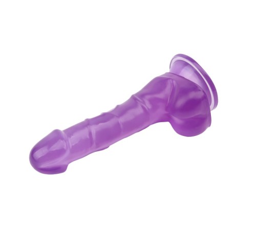 Фиолетовый дилдо с мошонкой на присоске 7.7 Inch Dildo