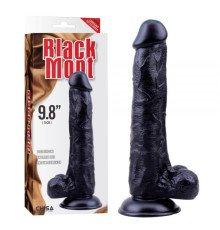 Фаллоимитатор большой на присоске Black Veined Dong