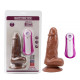 Масажер конусной формы коричневый Jumbo Jack 6 Vibrating Dildo