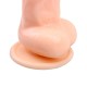 Масажер конусной формы телесный Jumbo Jack 6 Vibrating Dildo