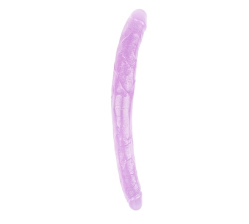 Фиолетовый двухсторонний масажер 17.8 Inch Dildo