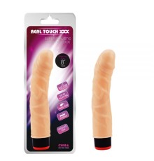 Масажер с венами телесный Real Touch Vibe Cock 8.0