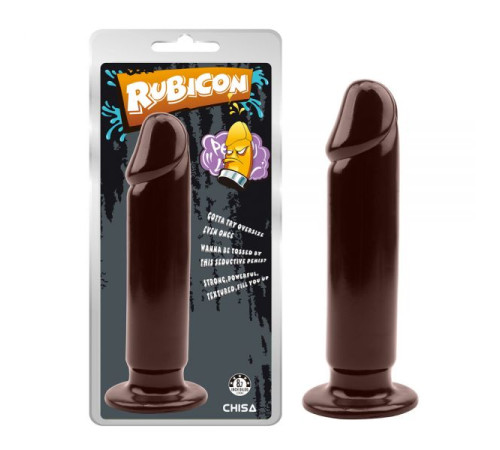 Задня пробка коричневая Evil Dildo Plug XL