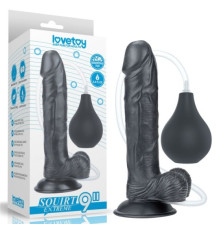 Черный масажер на присоске Squirt Extreme Dildo Black 9.0