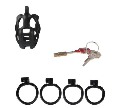 Resin 2.0 Cobra chastity device black