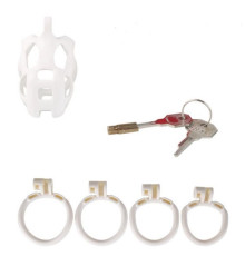 Resin 2.0 Cobra chastity device white