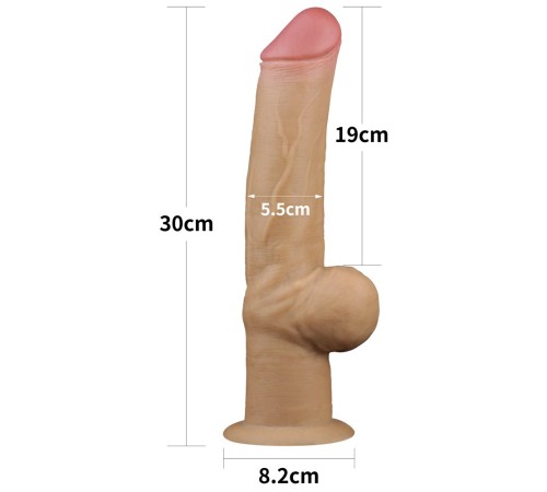 Двухслойный масажер Dual Layered Handle Cock 12.0