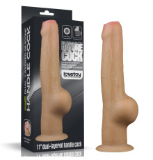 Двухслойный масажер Dual Layered Handle Cock 11.0