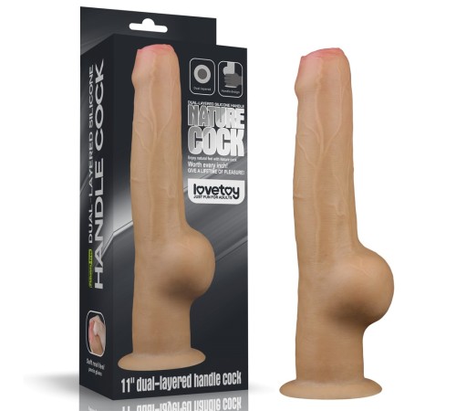 Двухслойный масажер Dual Layered Handle Cock 11.0