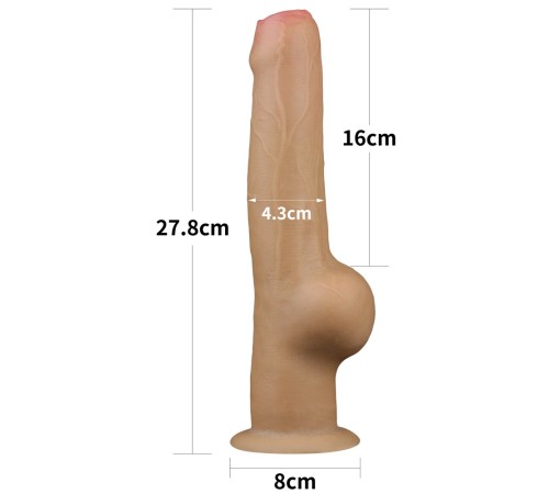 Двухслойный масажер Dual Layered Handle Cock 11.0