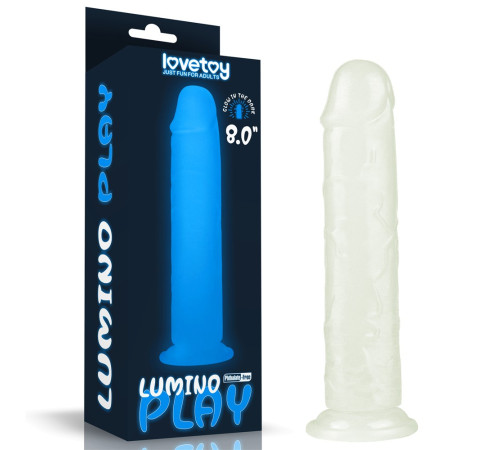 Светящийся масажер на присоске Lumino Play Dildo 8.0