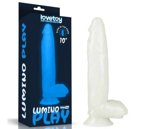 Светящийся масажер на присоске Lumino Play Dildo 10.0