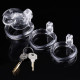 Пояс  для мужчин в форме рыбки Resin Chastity Device Clear