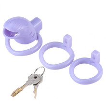 Пояс  для мужчин в форме рыбки Resin Chastity Device Lavender