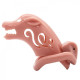 Resin Pig Head Shape Chastity Device Skin tone, clear