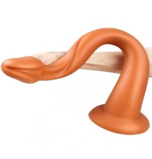 Фаллоимитатор гигант Golden Python Sucker Butt Plug XL