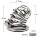 new stainless steel chastity cage