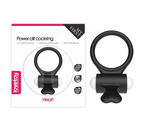 Силиконовое кольцо на пенис для стимуляции клитора Power Clit Silicone Cockring