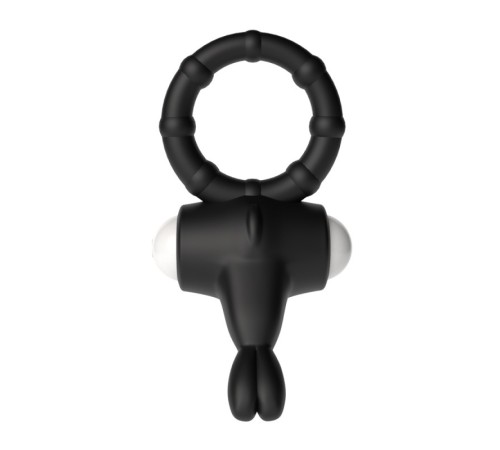 Силиконовое черное кольцо для стимуляции клитора Power Clit Silicone Cockring