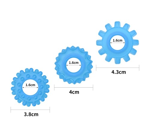 Набор из 3-х эрекционных колец Lumino Play Penis Ring