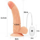 Женский страпон на ремешках Vibrating Easy Strapon Set 8.5