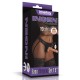 Женский страпон на ремешках Scrotum Vibrating Easy Strapon Set 7.5