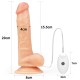 Женский страпон на ремешках Scrotum Vibrating Easy Strapon Set 7.5