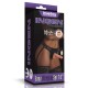 Женский страпон на ремешках Vibrating Easy Strapon Set 7.0