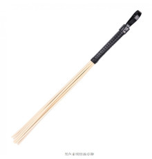 8-line rattan whip Black