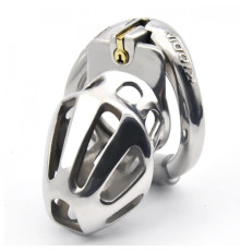 stainless steel latest small model chastity device ZA888-S-STEEL