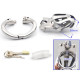 stainless steel latest small model chastity device ZA888-S-STEEL