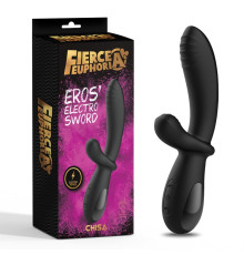 Черный вибратор Fierce Euphoria Eros Electro Sword