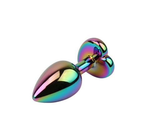 Задня пробка с сердечком Rainbow Heart Butt Plug